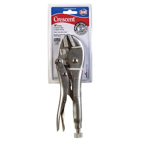 Weller Crescent 10 in. Alloy Steel Straight Jaw Curved Pliers C10SVN-08